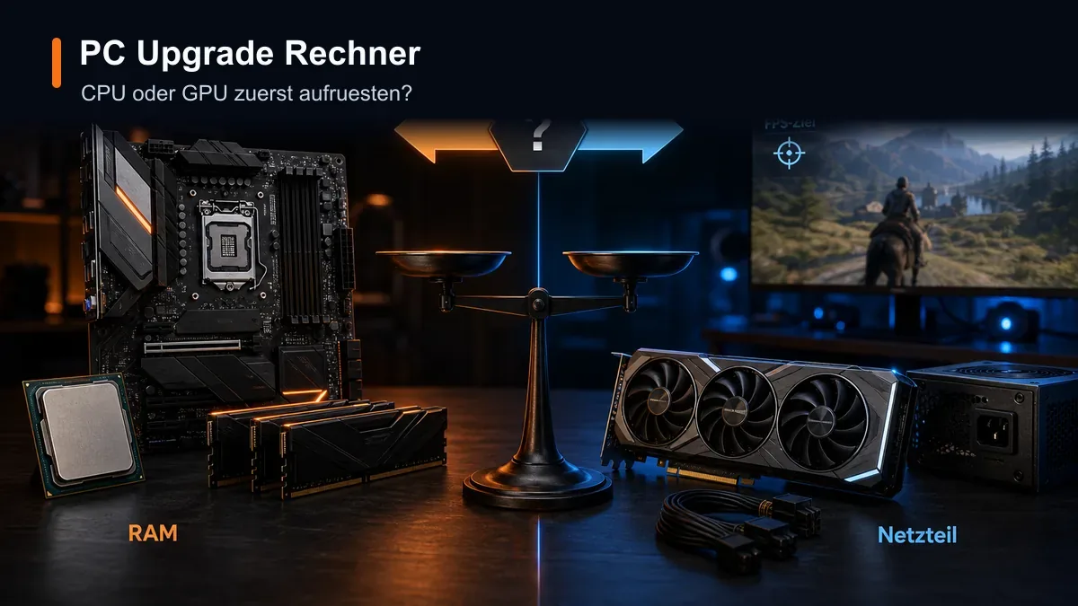 PC Upgrade Rechner: CPU oder GPU zuerst aufrüsten?