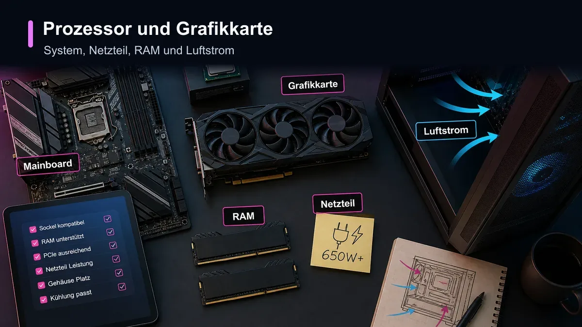 Prozessor-Grafikkarte-Kompatibilität für Gaming-PCs prüfen