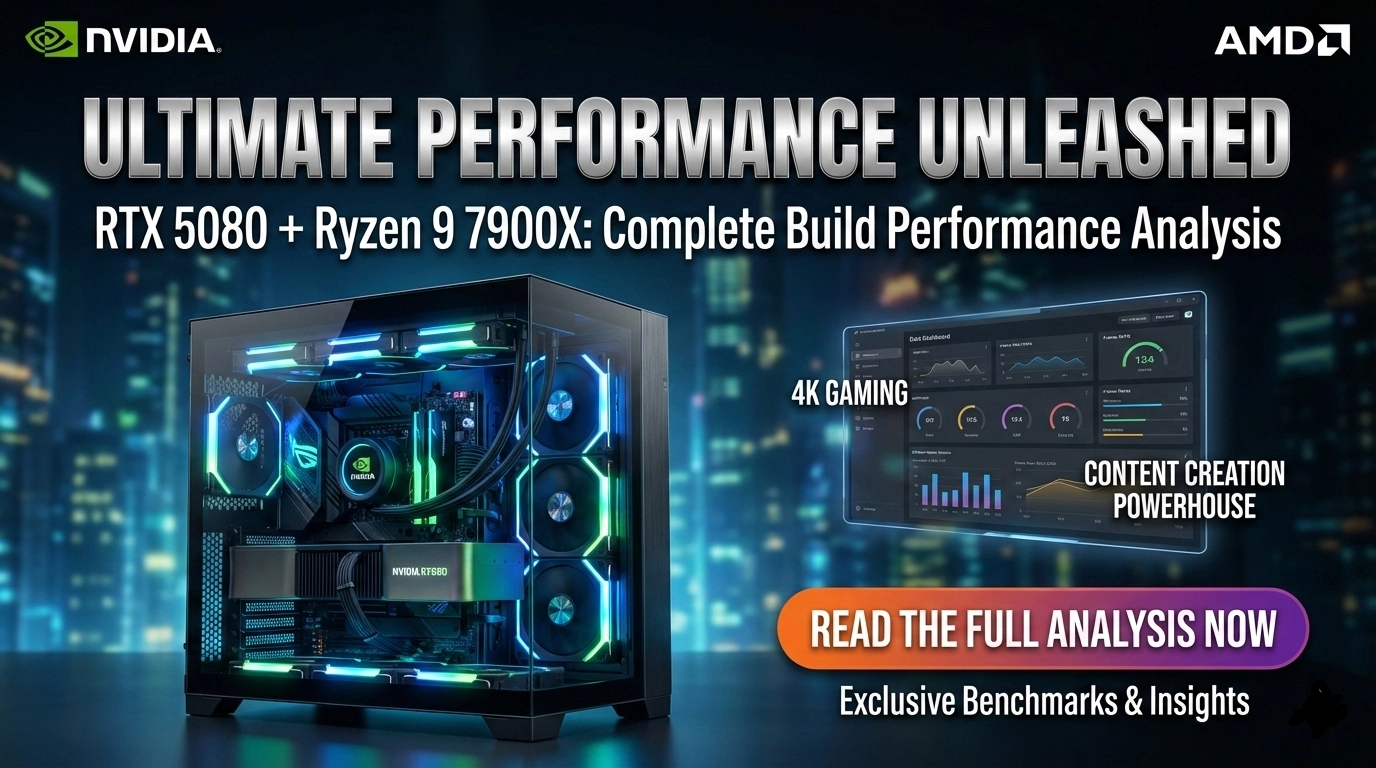 RTX 5080 vs AMD Ryzen 9 7900X: Complete Build Performance Analysis