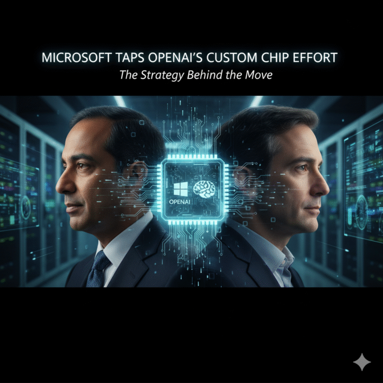 Microsoft Taps OpenAI’s Custom Chip Effort — The Strategy Behind the Move