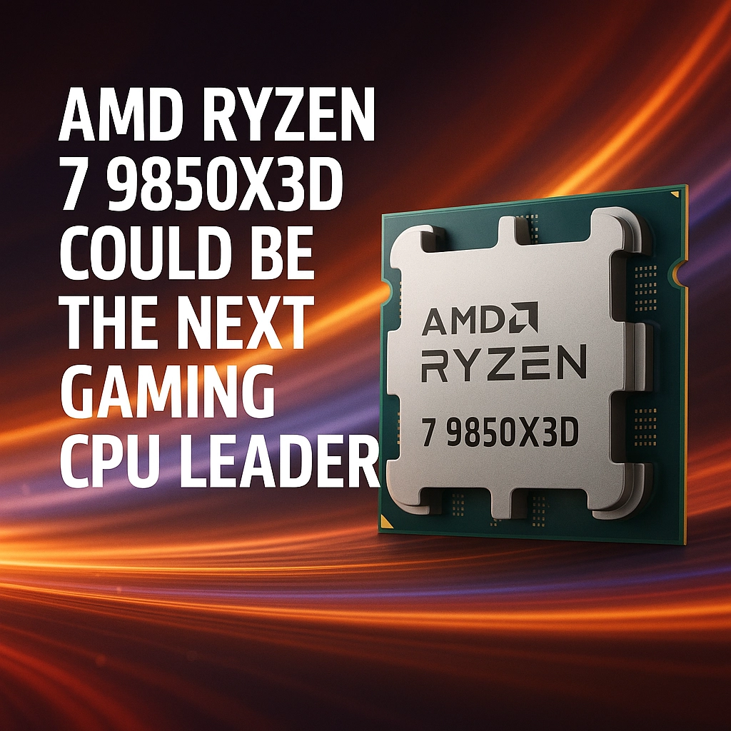 Select AMD Ryzen 7 9850X3D Could Be the Next Gaming CPU Leader AMD Ryzen 7 9850X3D Could Be the Next Gaming CPU Leader