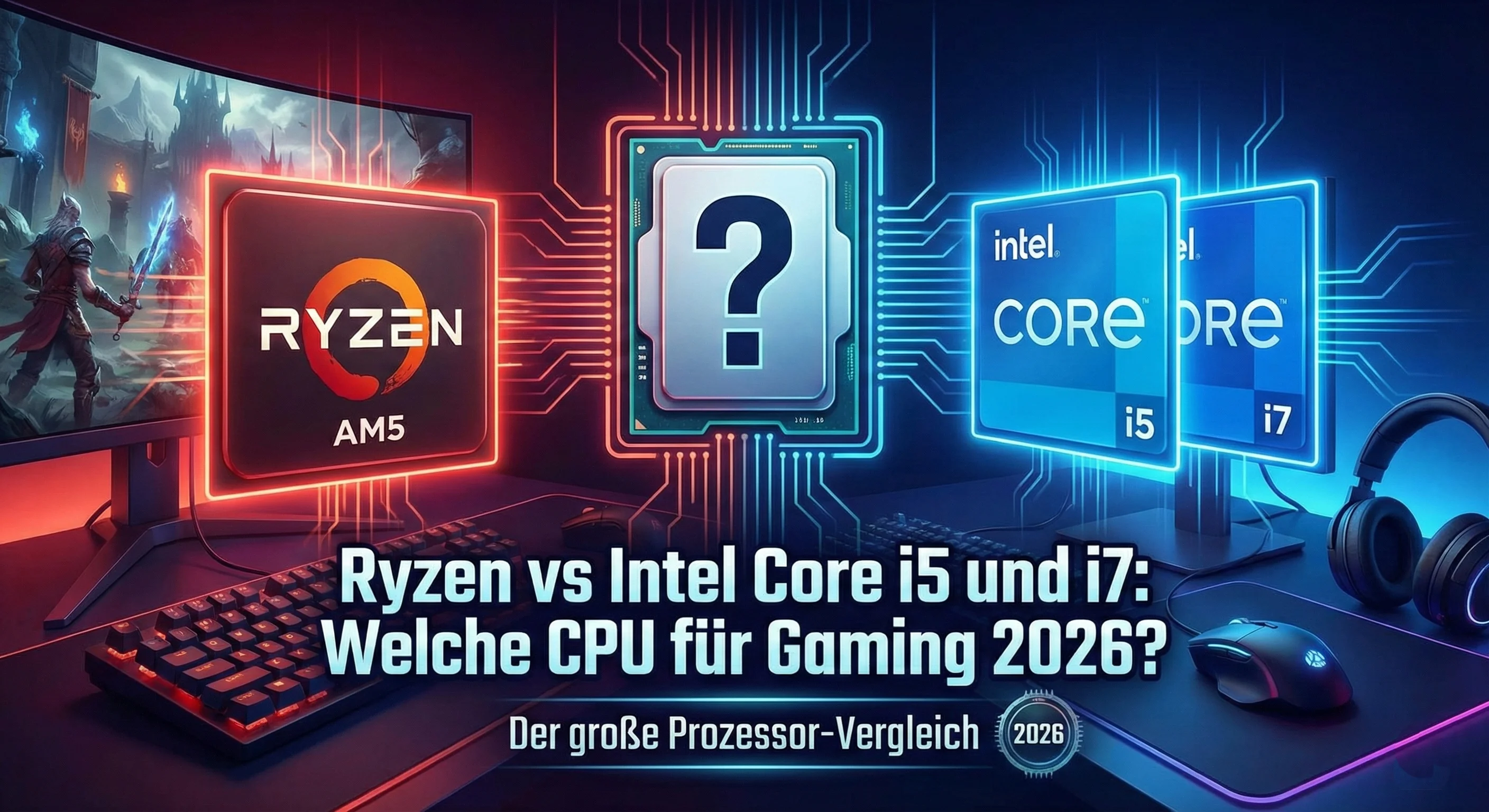 Ryzen vs Intel Core Gaming CPU